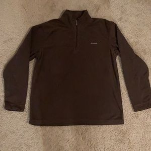 Reebok Brown Fleece Half-Zip Sweater
